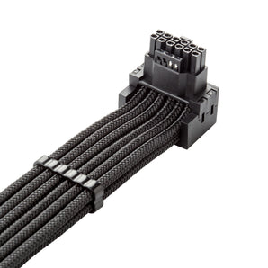 CableMod C-Series Pro ModMesh Sleeved 12VHPWR 90 Degree StealthSense PCI-e Cable for Corsair (16-pin to 2 x 8-pin PCI-e, Variant A, 60cm)