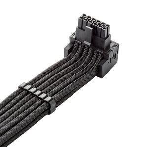 CableMod C-Series Pro ModMesh Sleeved 12VHPWR 90 Degree StealthSense PCI-e Cable for Corsair (16-pin to 2 x 8-pin PCI-e, Variant B)