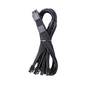 CableMod E-Series Pro ModMesh Sleeved 12VHPWR StealthSense PCI-e Cable for EVGA G / G+ / P / P+ / T (16-pin to Quad 8-pin, 60cm)