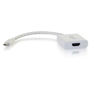 C2G 54308 4K Mini DisplayPort to 4K UHD HDMI Active Adapter Converter, White (8 Inches)