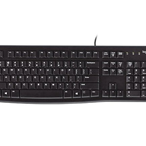 Logitech K120 Ergonomic Desktop USB Wired Keyboard (920-002478)