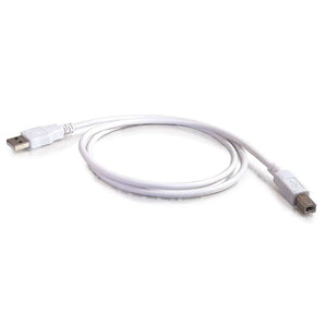 Cables To Go 13401 USB 2.0 A Male to B Male Cable, White (15 Feet)