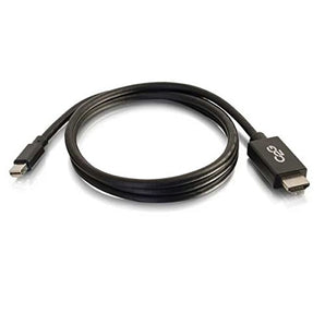 C2G 54421 Mini DisplayPort Male to HD Male Adapter Cable, TAA Compliant, Black (6 Feet, 1.82 Meters)