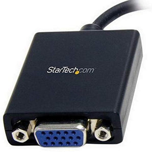 StarTech.com Mini DisplayPort to VGA Adapter – Black – 1080p – Thunderbolt to VGA Monitor Adapter – Mini DP to VGA Converter (MDP2VGA)