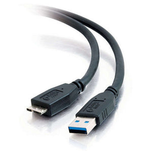 C2G 54176 Micro USB Cable - USB 3.0 A Male to USB Micro-B Male Cable, Black (3.3 Feet, 1 Meter)