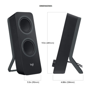 Logitech Z207 2.0 Channel Computer Speaker System with Bluetooth (980-001294)