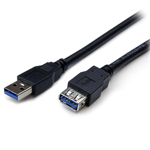 StarTech 2m Black SuperSpeed USB 3.0 Extension Cable A to A - Male to Female USB 3.0 Extender Cable, 2-Meter (USB3SEXT2MBK)