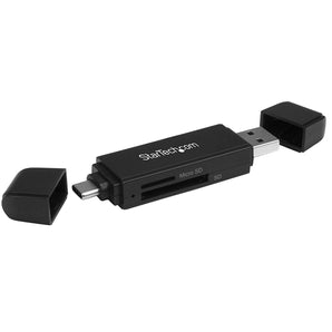 StarTech.com SDMSDRWU3AC USB Memory Card Reader, USB 3.0 SD MicroSD Adapter