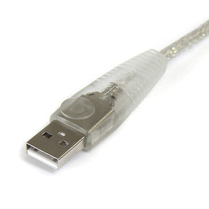 StarTech.com USB2HAB15T 15-Feet Transparent USB 2.0 Cable, A to B