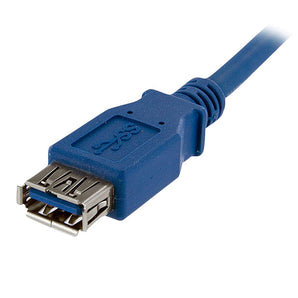 StarTech.com USB3SEXT1M 1m Blue SuperSpeed USB 3.0 Extension Cable A to A - Male to Female USB 3 Extension Cable Cord 1 m