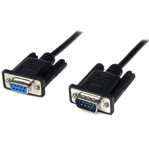 StarTech.com SCNM9FM2MBK 2m DB9 RS232 Serial 9-Pin Null Modem Female to Male Cable, Black