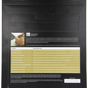 Epson Velvet Fine Art Paper (8.5x11 Inches, 20 Sheets) S041636