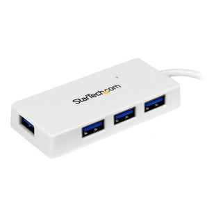 StarTech Accessory  Portable 4 Port SuperSpeed Mini USB 3.0 Hub White Retail (ST4300MINU3W) - V&L Canada