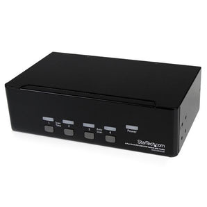 StarTech 4 Port Dual DVI USB KVM Switch with Audio &amp; USB 2.0 Hub (SV431DD2DUA) - V&L Canada