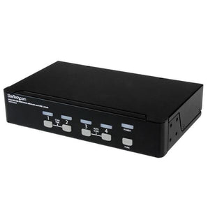 StarTech Network  4Port DVI USB KVM Switch with Audio + USB2.0 Hub Black Retail (SV431DVIUA) - V&L Canada