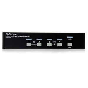 StarTech Network  4Port DVI USB KVM Switch with Audio + USB2.0 Hub Black Retail (SV431DVIUA) - V&L Canada