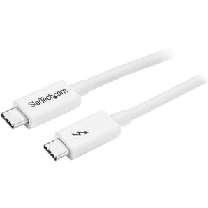 StarTech Thunderbolt 3 Cable - 20Gbps - 2m - White - Thunderbolt, USB, and DisplayPort Compatible (TBLT3MM2MW) - V&L Canada