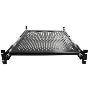 StarTech 2U Adjustable Mounting Depth Vented Sliding Rack Mount Shelf – 50lbs / 22.7kg (UNISLDSHF19) - V&L Canada