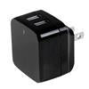 StarTech Dual-port USB wall charger - international travel - 17W/3.4A - black (USB2PACBK) - V&L Canada